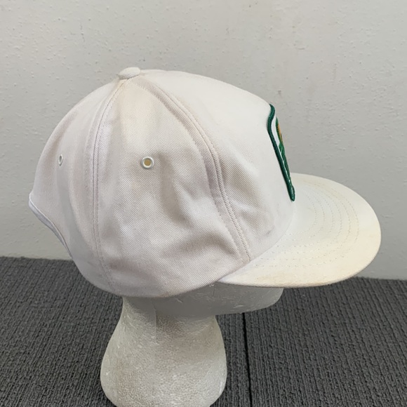 Vintage Pickering Snapback Hat Mens Adjustable White Green Patch Swingster USA - Picture 10 of 16